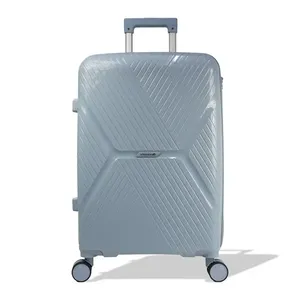 Mala Grande 32kg Polipropileno com Rodas Giro 360º Voxx Stradda Azul Claro