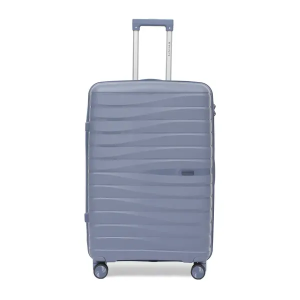 Mala Grande 32kg Polipropileno Rodas Giro 360º Moove Seanite AZUL