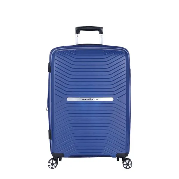 Mala Média 23KG Polipropileno Rodas 360º Tulum Polo King AZUL