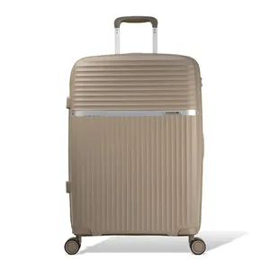 Mala de Viagem Grande 32kg Polipropileno com Rodas Giro 360º Viena Stradda CHAMPAGNE