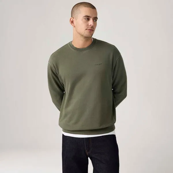 Moletom Levi's® Authentic Crew Verde Escuro - S USA | P BR