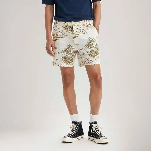 Bermuda Levi's® XX Authentic Branca Estampada - 36 USA | 46 BR