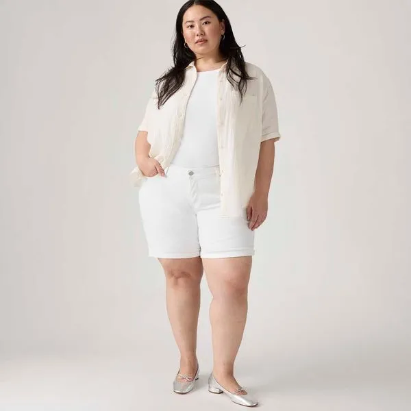 Short Levi's® Plus Size Branco - 22XM USA | 50 BR