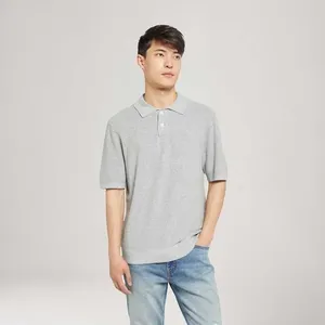 Camisa Polo Levi's® Sweater Knit Cinza Manga Curta - L USA | G BR