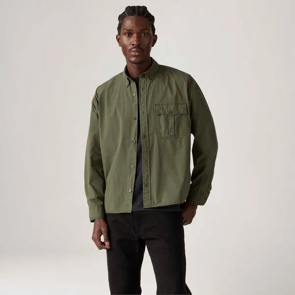 Camisa Levi's® Zandt Cropped Verde - M USA | M BR