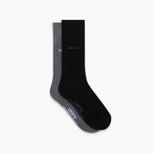 Meia Levi’s 2 Pack Regular Preto e cinza