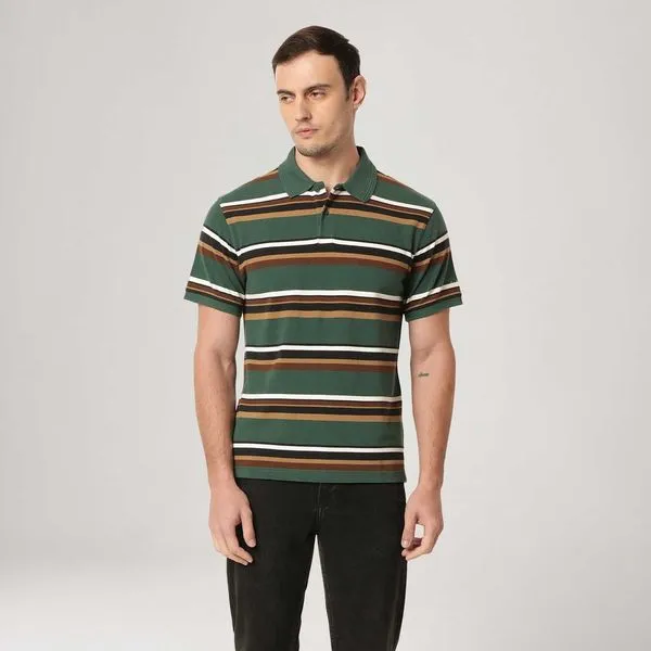 Camisa Polo Levi's® Authentic Listrada Manga Curta - XL USA | GG BR