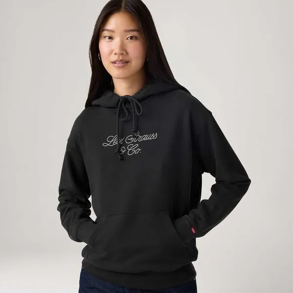 Moletom Levi's® Graphic Heritage Hoodie com Capuz Preto - S USA | P BR