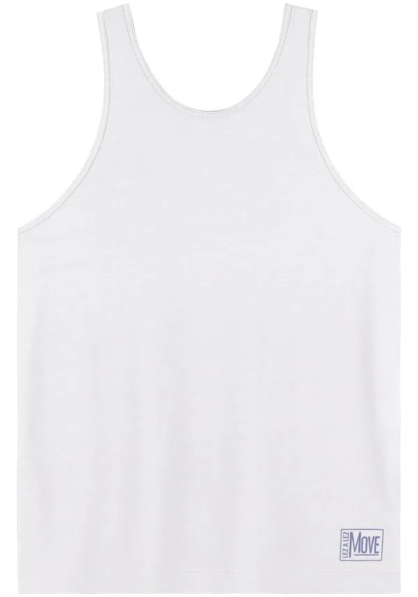 Blusa Regata Nadador Com Proteção Solar Move BRANCO GG