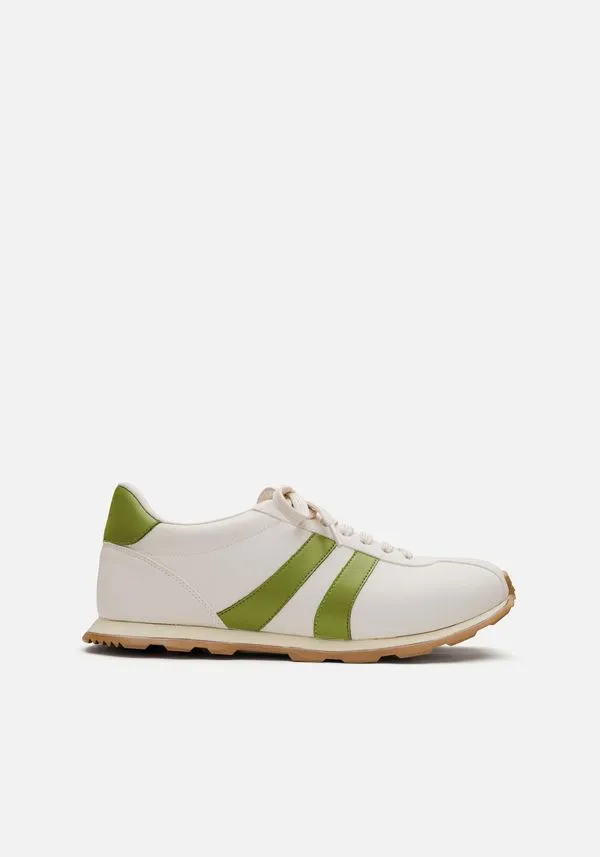 Tênis Feminino Com Cadarço E Recortes BRANCO OFF WHITE 37