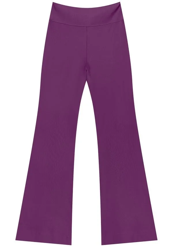 Calça Reta Com Cintura Alta E Proteção Solar Move ROXO M