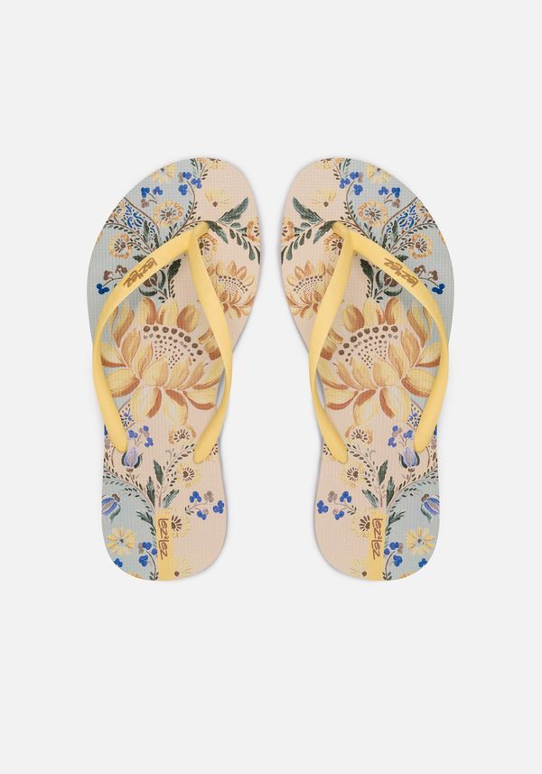 Chinelo Feminino De Tiras Finas Com Sola Estampada SUNFLOWER AMARELO 33/4