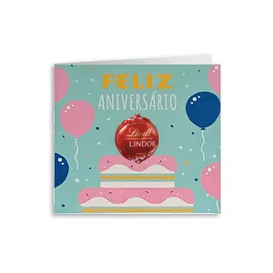 Cartão Feliz Aniversário Lindor