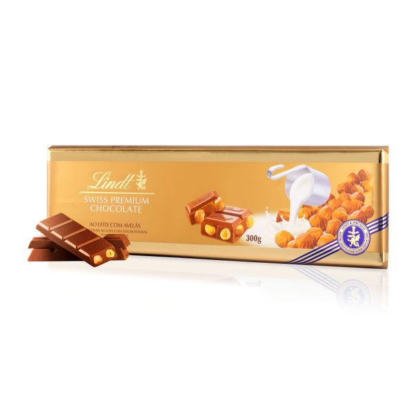 Gold Bar Tablete ao Leite com Avelãs 300g
