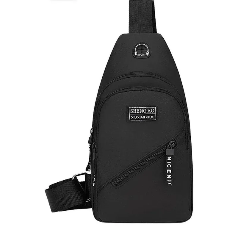 BOLSA MOCHILA IMPERMEÁVEL TRANSVERSAL POCHETE PORTÁTIL ALÇA ÚNICA AJUSTÁVEL