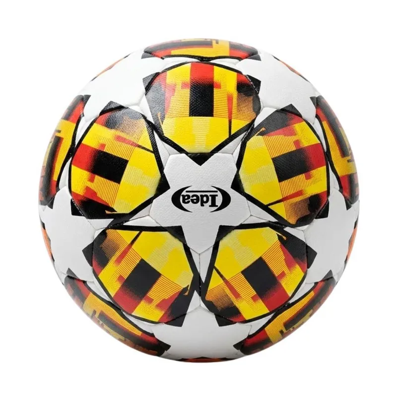 Bola De Futebol Champions Tamanho 5 Amarelo/Laranja Idea