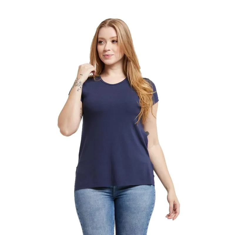 Camiseta Feminina Viscolycra Mullet Tampa Bumbum