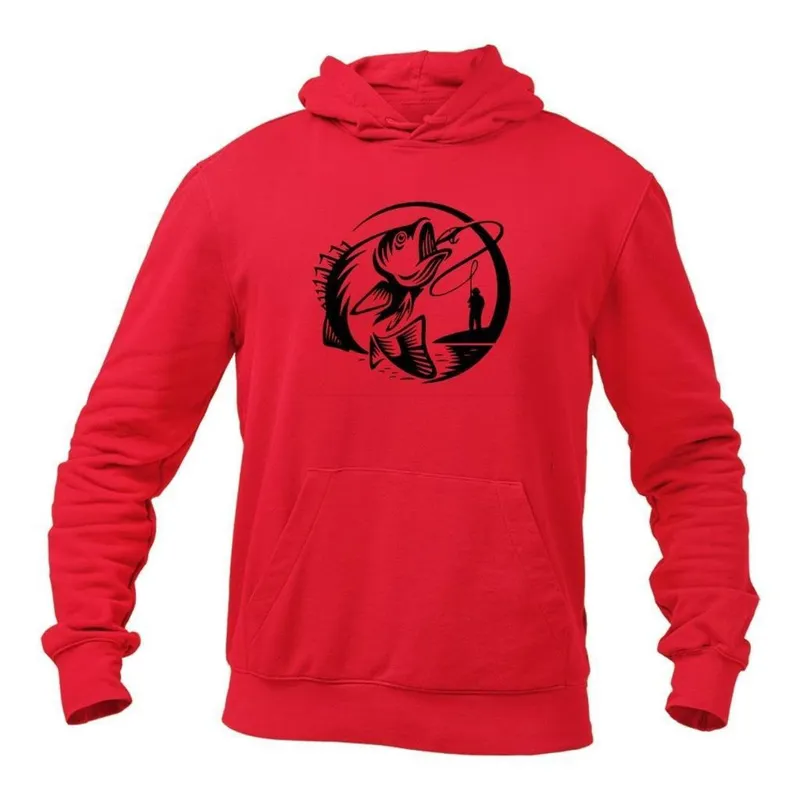 Moletom Masculino Blusa Agasalho de Frio Pescaria Pesca