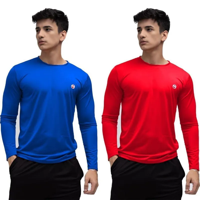 Kit 2 Camisa Térmica Uv50+ Masculina Segunda Pele Proteção Solar