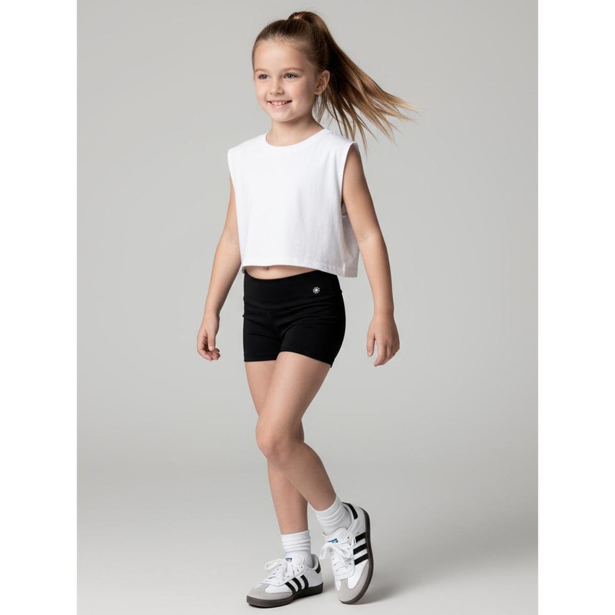 Short Infantil Menina Esporte Gisnática Fitness