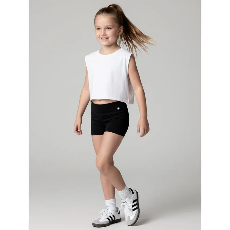 Short Infantil Menina Esporte Gisnática Fitness