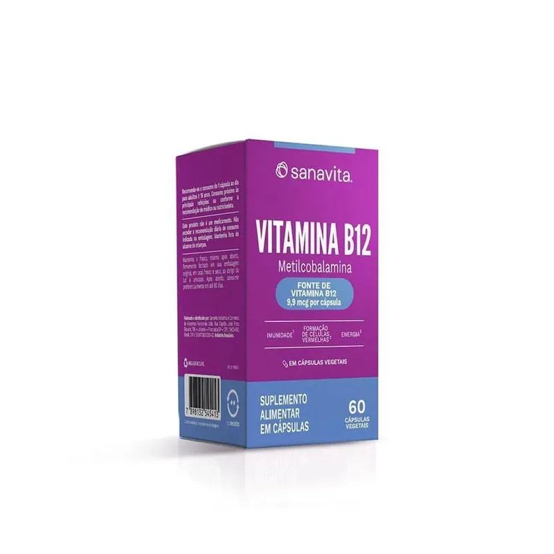 Vitamina B12 - 60 Cápsulas - Sanavita