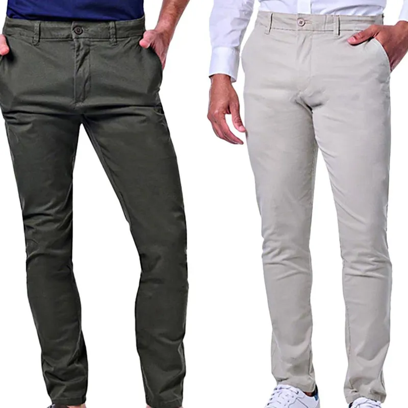 Kit 2 Calças Masculinas Chino