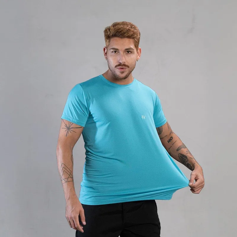 Camiseta Masculina Academia Poliamida Manga Curta Treino Camisa Malhar Dia A Dia Premium
