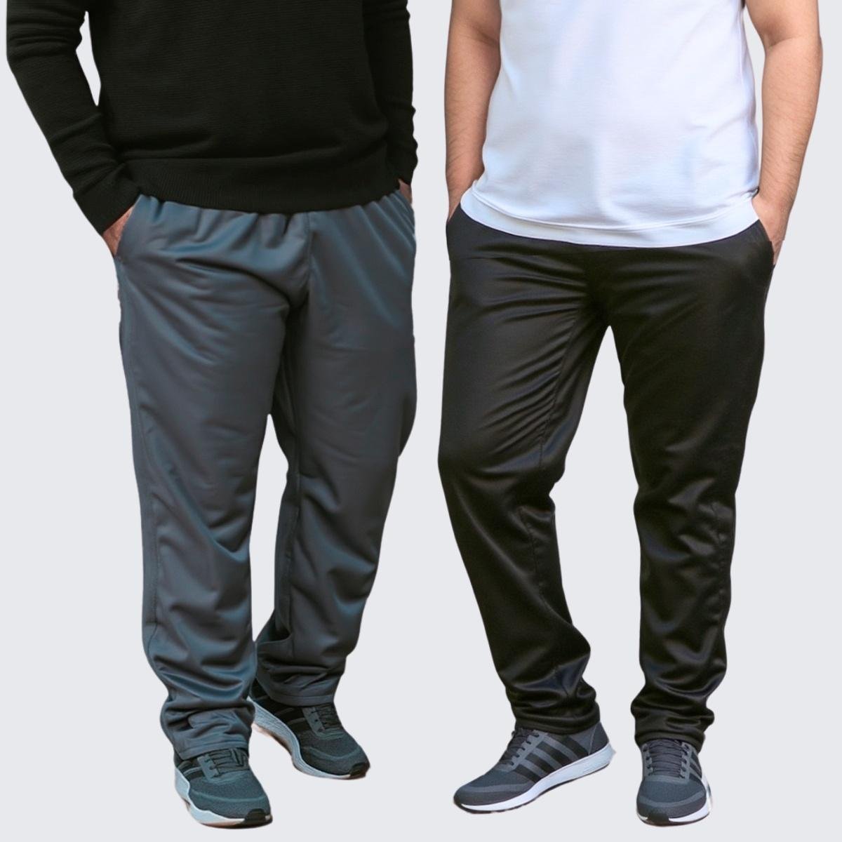 Kit 2 Calça Treino Plus Size Masculina Esporte Academia