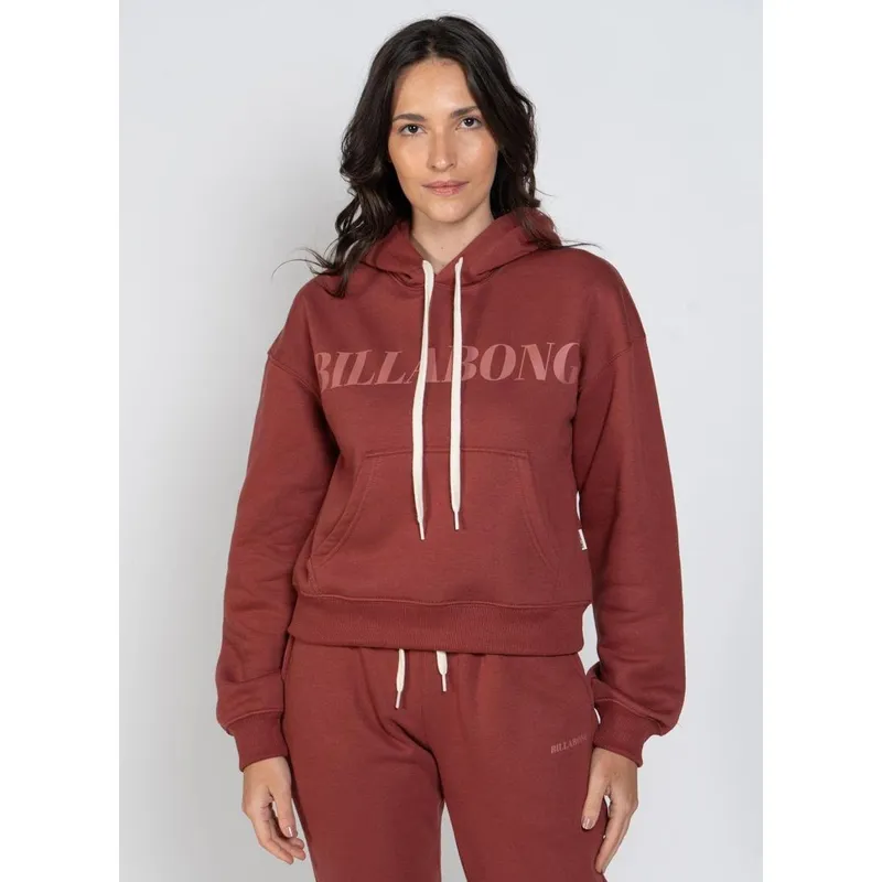 Moletom Billabong Fech Palmin Kendall Vinho-Vinho-P