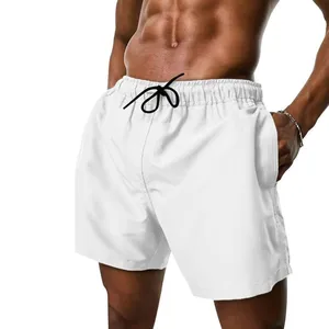 Short Tactel Masculino Praia Liso com Bolsos Cós Elástico Cordão Ajustável