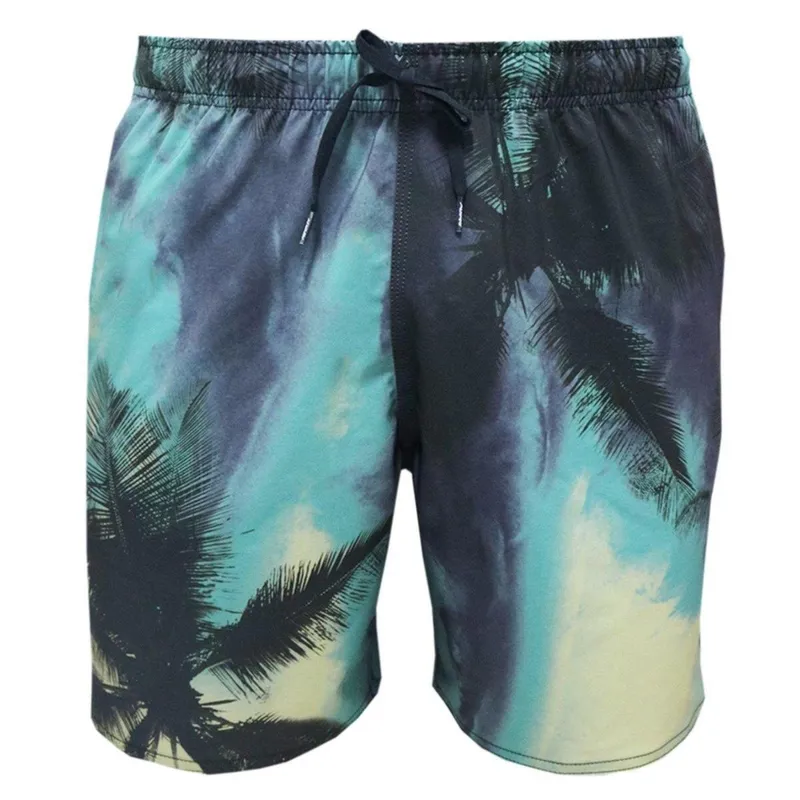 Shorts Elástico Alkary Coqueiros Azul