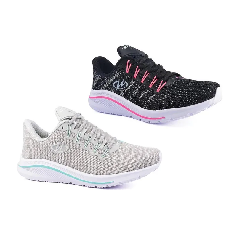 Kit 2 Pares Tênis De Academia Runway Training Feminino