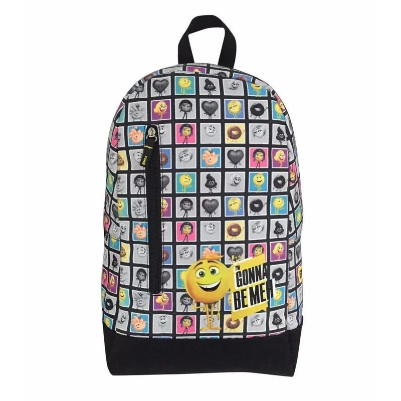 Mochila Costas Escolar Teen Exclusiva Emoji Emotions Filme