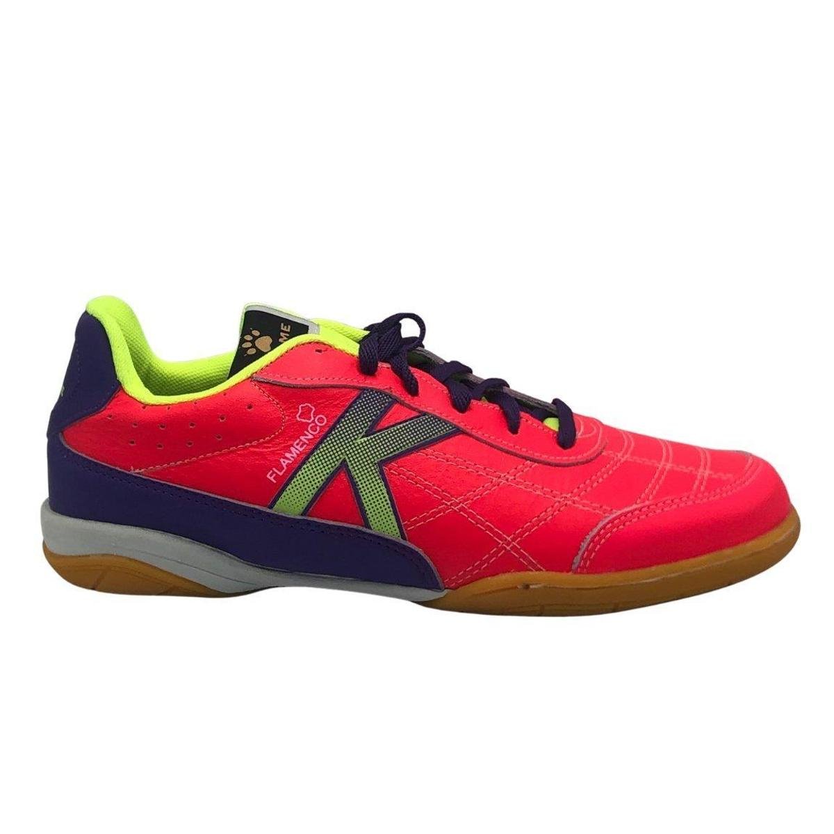 Chuteira Futsal Kelme Flamenco Fs Couro Natural Profissional
