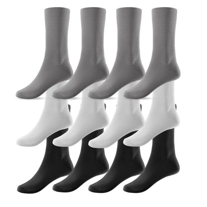 Kit 12 Pares de Meias Cano Alto 36 ao 46 Unissex