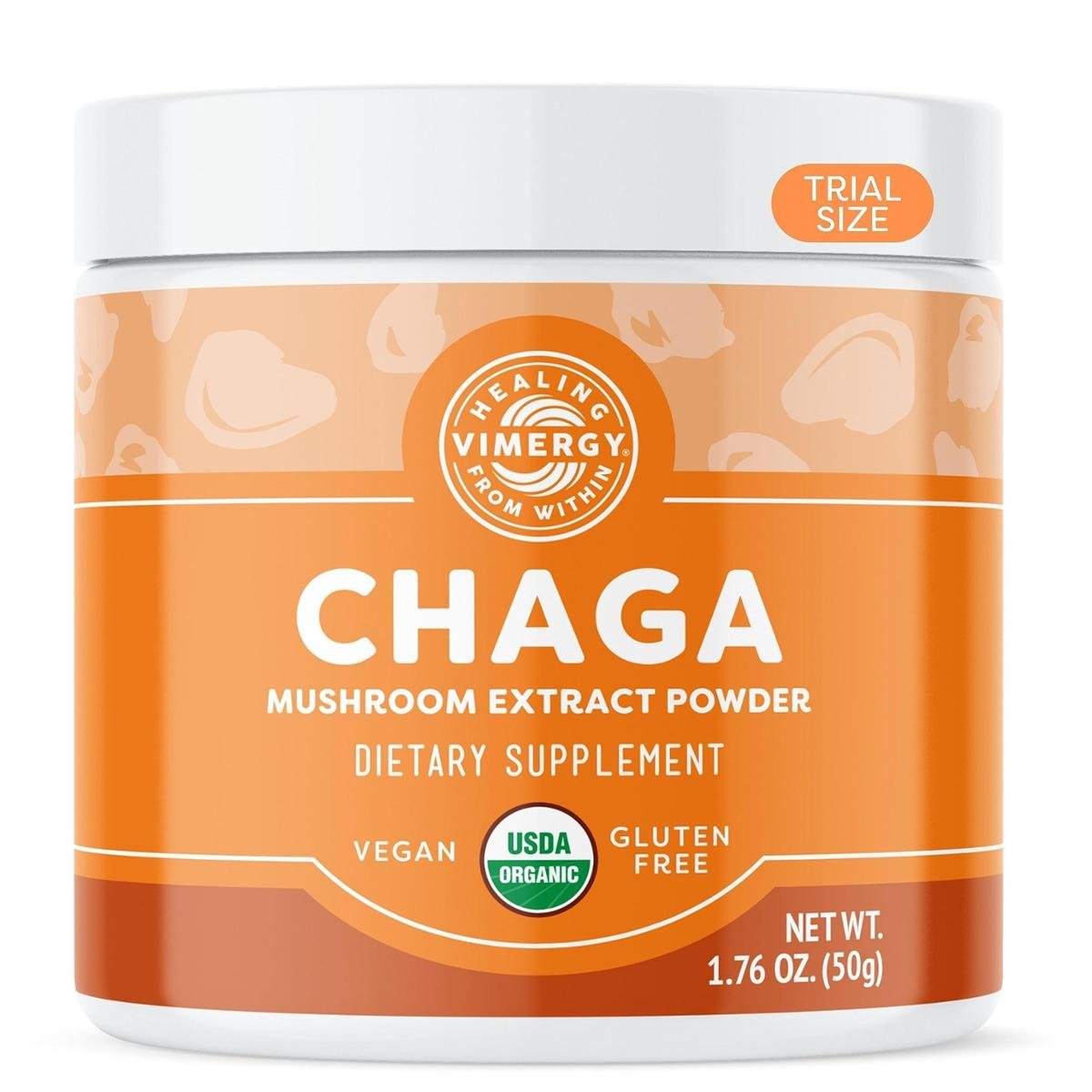 Suplemento de extrato de cogumelo Vimergy Chaga em pó 50g