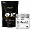 Kit Whey 900g Glutamina 150g Ganho De Massa Fitness
