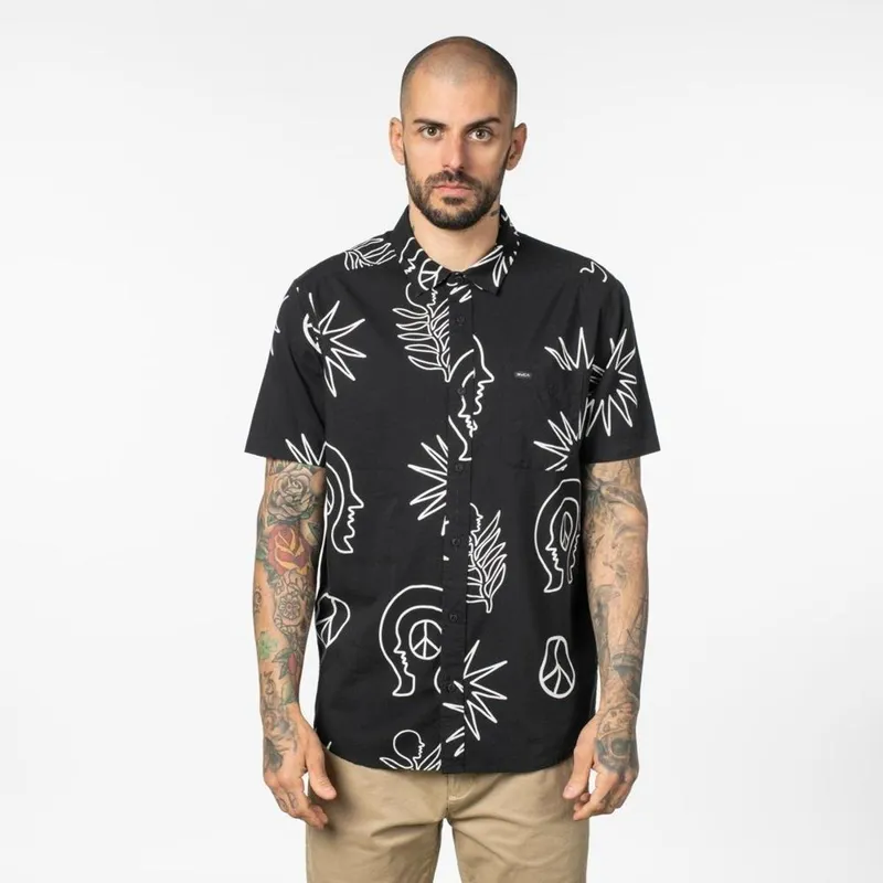 CAMISA M/C ANYTIME - BLACK - P