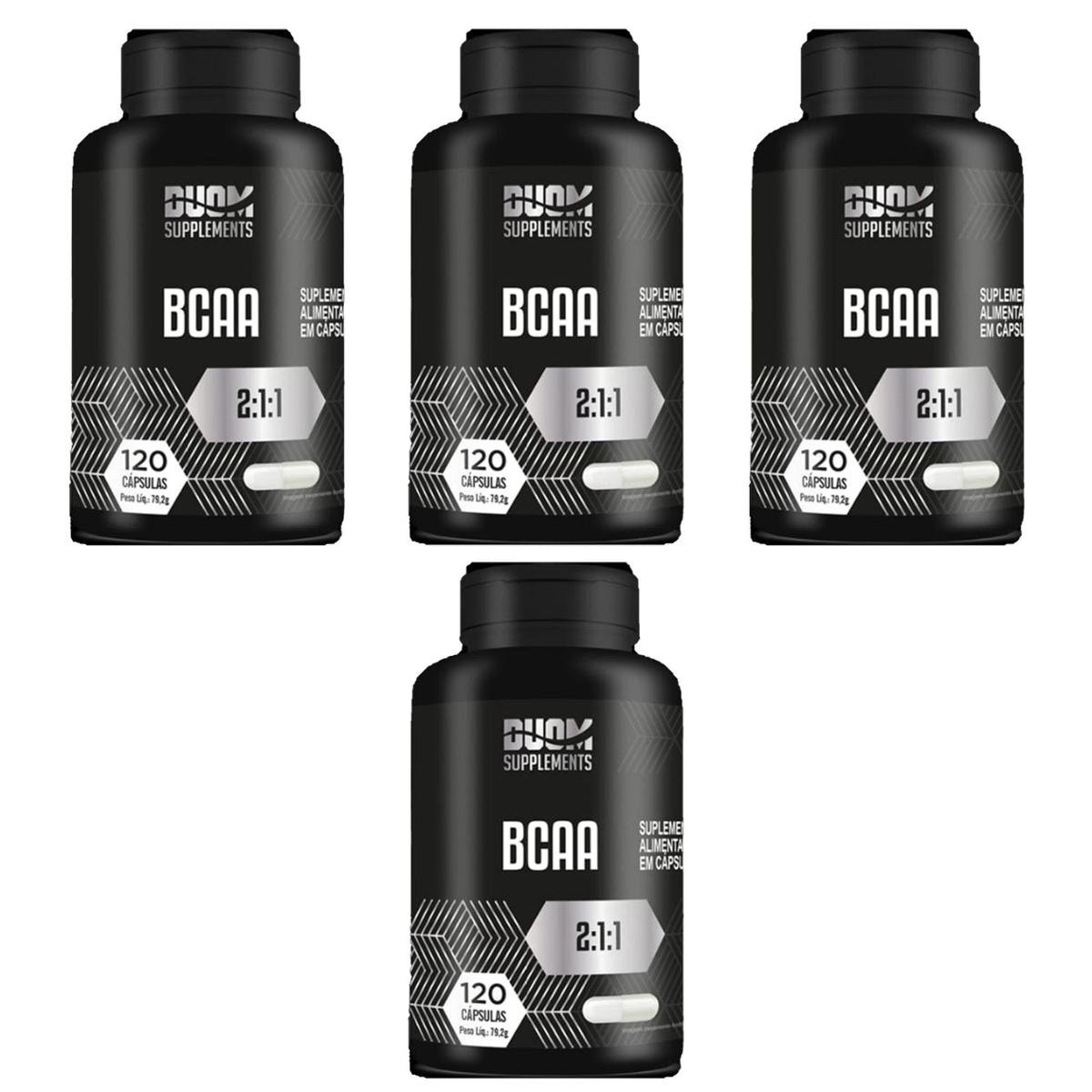 Kit 4x BCAA 4x120 cápsulas Maltta