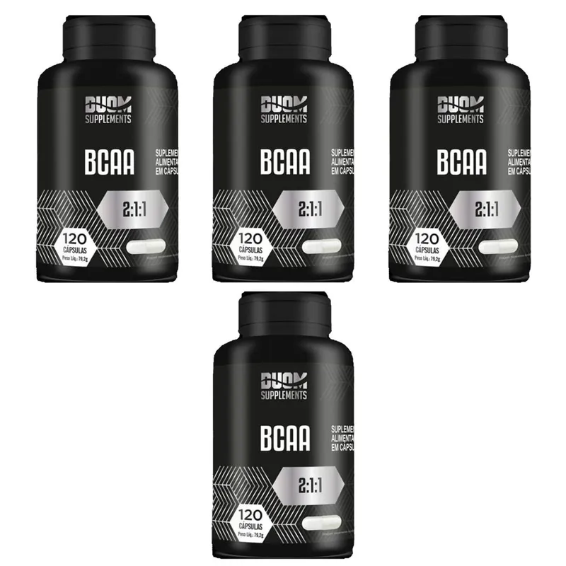 Kit 4x BCAA 4x120 cápsulas Maltta