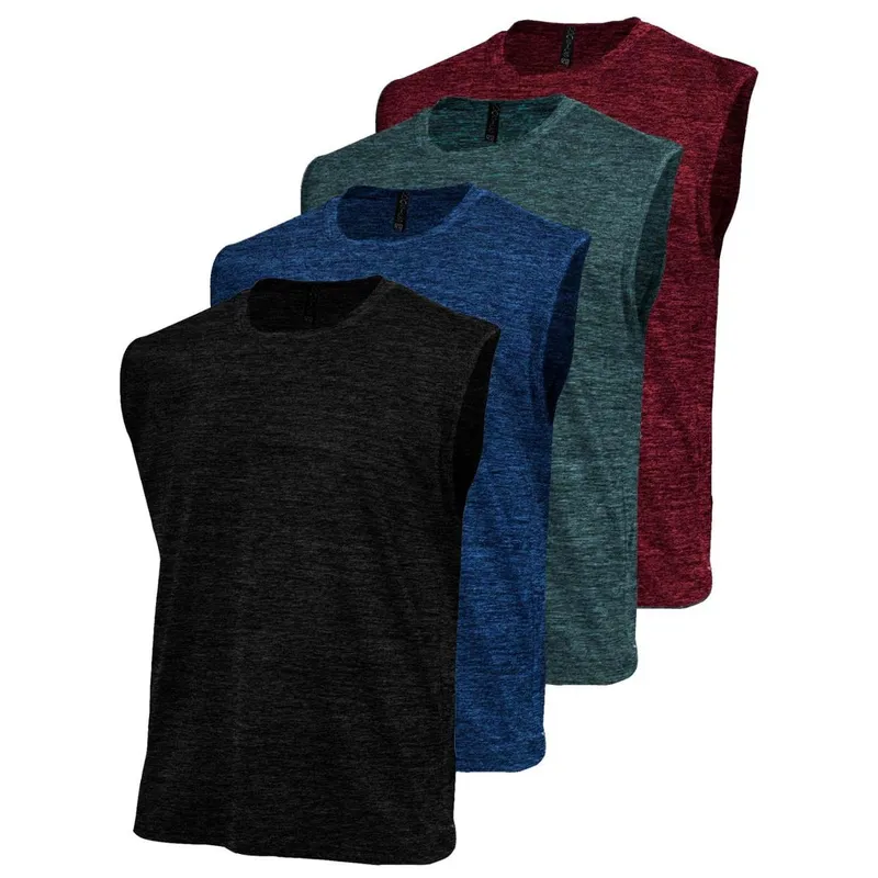 Kit 4 Camisetas Regata Machão Dry Academia Masculina