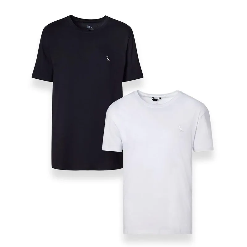 Kit 2 Camisetas Suspiro Bordado Reserva