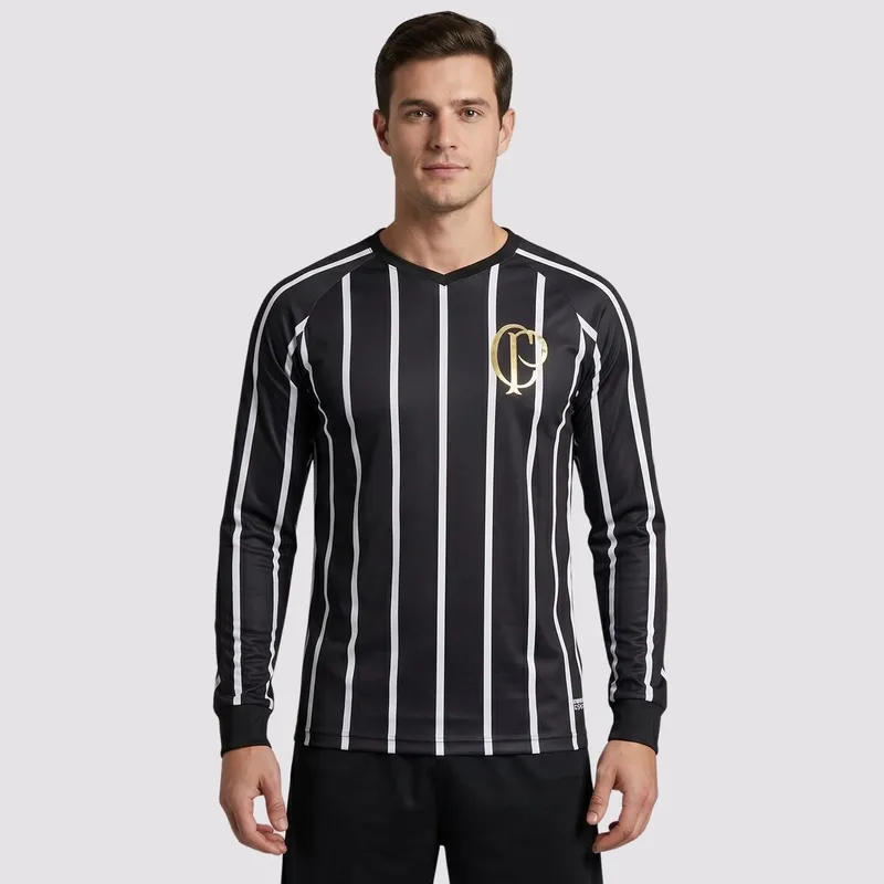 Camisa Corinthians CP Manga Longa