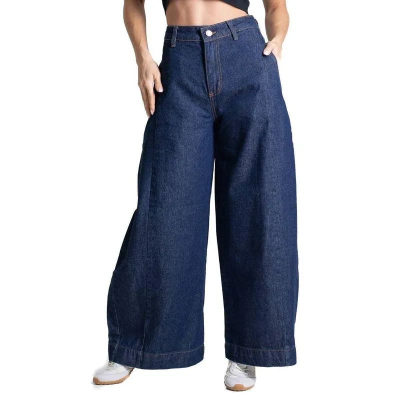 Calça Jeans Sawary Balloon Petit - 283211 - Azul médio 40
