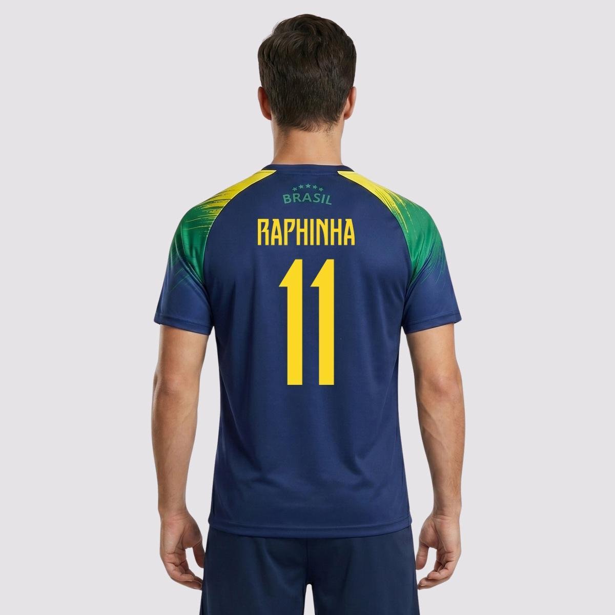 Camisa Brasil Raglan 11 Raphinha