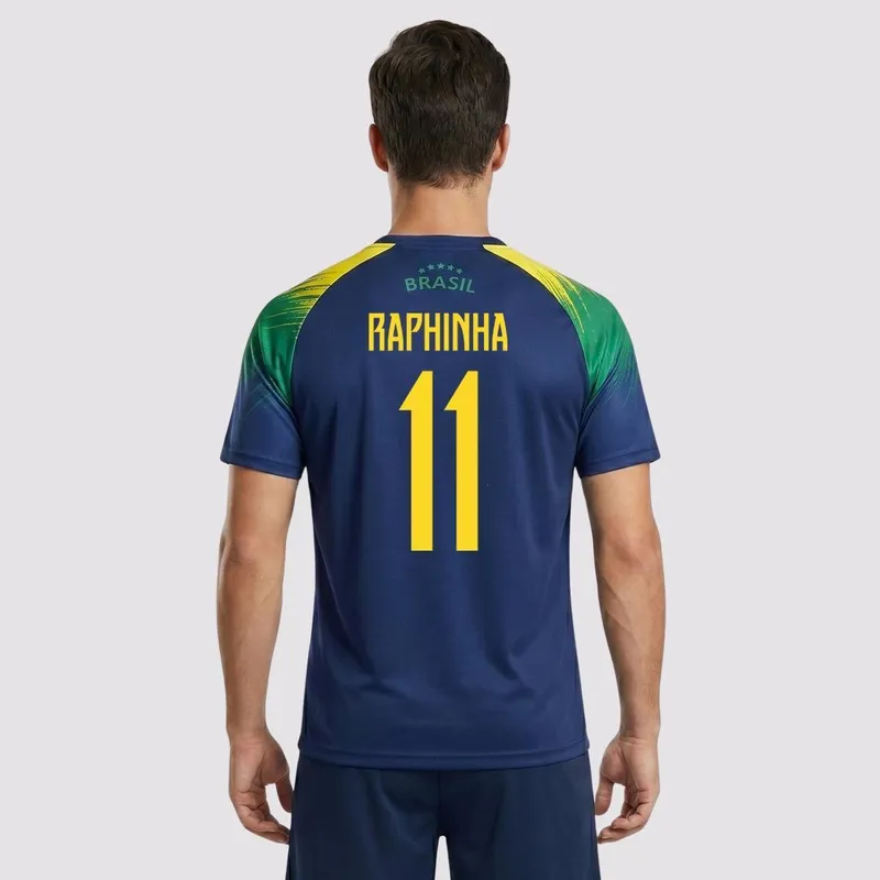 Camisa Brasil Raglan 11 Raphinha