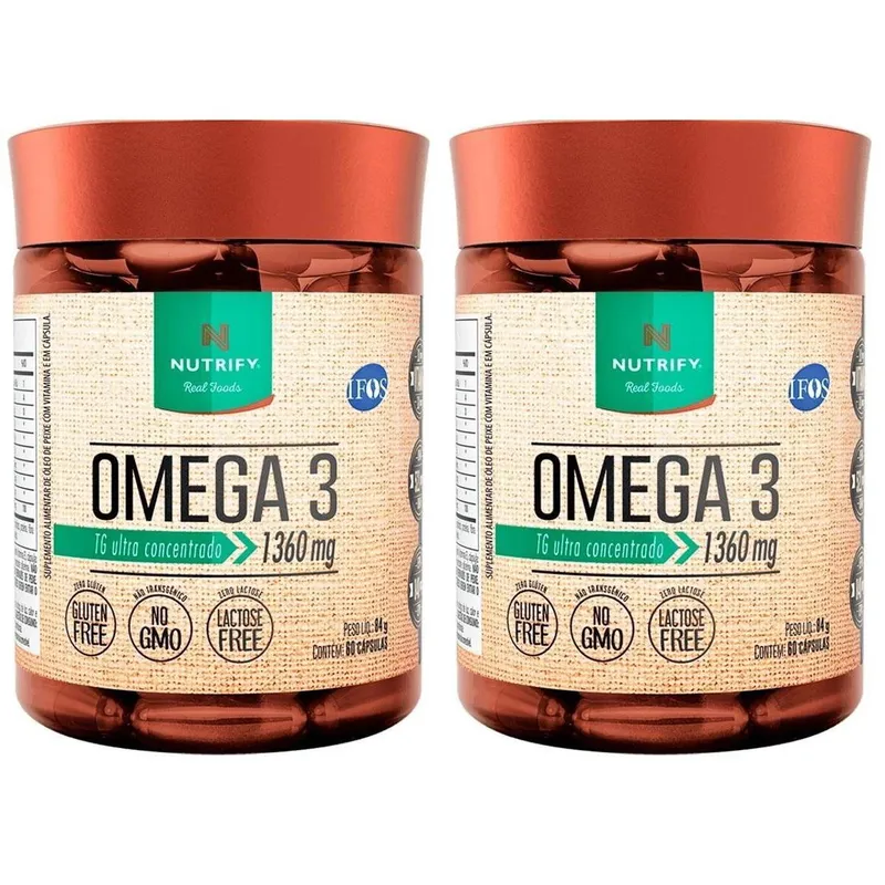 Kit 2x Ômega 3 (1360mg) - Nutrify - 60 cápsulas