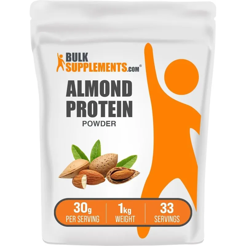 Pó de Proteína de Amêndoas à Base de Plantas BulkSupplements 1kg
