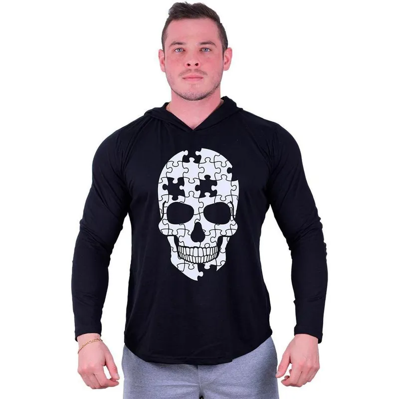 Camiseta Manga Longa Longline Com Touca MXD Conceito Moda Fitness